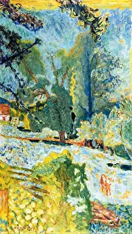 Post Impressionism Prints: Pierre Bonnard, landscape painting, Paysage Normand, (Landscape in Normandy), 1920