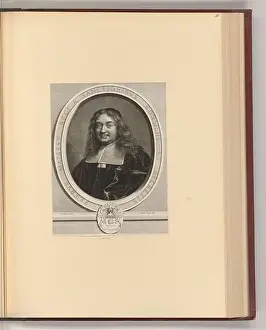 Facial Expression Prints: Pierre Lombard (Engraver) Porträt Pierre de Mai. Copper engraving print 1666 , 1666
