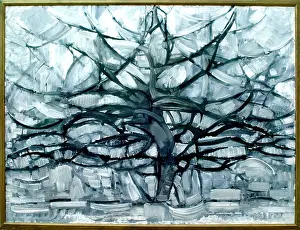 Panting Prints: Piet Mondriaan Mondrian Netherlands Dutch (1872 -1944 ) Flowering Apple tree 1912