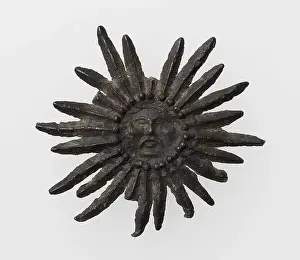 Pilgrim's Badge with Sun with human face 15th century French