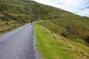 Vastness Prints: Pilgrims on Camino de Santiago in Pyrenees mountains