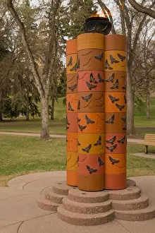 Edmonton Prints: Pillar of Strength monument for fallen police and peace officers