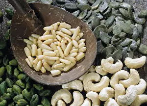 Conscious Prints: Pine nuts, marrow-pips, pistachios