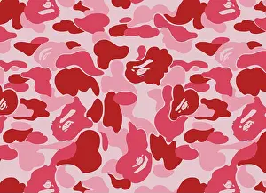 Camo Prints: Pink Bape Camouflage Seamless Vector