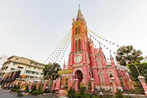 Ho Chi Minh City Prints: Pink Church, Ho Chi Minh City, Vietnam