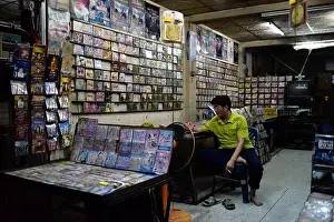 Prawn Prints: Pirated DVD shop in Bangkok, Thailand