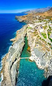 Calypso Prints: Pirates Fjord named Kalypso in Crete island, Greece