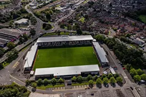 Drone Dji Prints: Pirelli Stadium Princess Way Burton Albion Football Club Aerial Drone Staffordshire England Uk Football Clubs By Drone