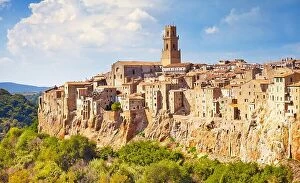 Images Dated 6th October 2014: Pitigliano cityscape, Tuscany, Italy