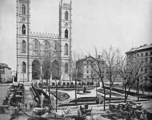 New World Prints: Place d'Armes, Montreal, Canada, c1897. Creator: Unknown