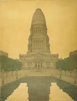 Districts Prints: Plan of Chicago: Civic Center. 1908