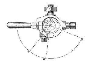 Generating Prints: PLAN VIEW OF WESTINGHOUSE STEAM TRAIN BRAKE SYSTEM TRIPLE VALVE