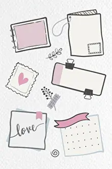 Planner doodle collection vector
