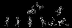 Playtime Prints: Plastic baby doll toys, X-ray