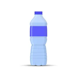 Capacity Prints: plastic water bottle, simple drawing for websites and apps