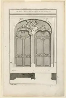 Profiles Prints: Plate 3, Decoration d'une Porte double à placards