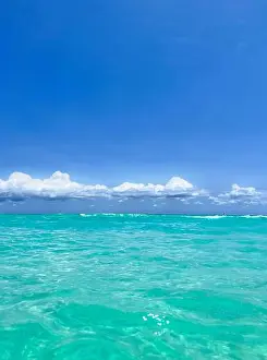 Aquamarine Prints: Playa del Carmen's paradise beach in Mexico