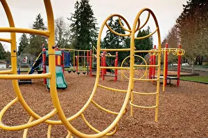 Isolate Prints: Empty playground at Forest Hills Elementary School