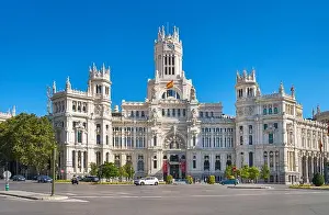 Plaza de Cibeles, the Palace of Communications, Madrid, Spain