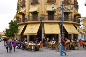 Iberia Prints: Plaza El Gallo Azul. Jerez de la Frontera. Provincia Cadiz. Andalucia. España