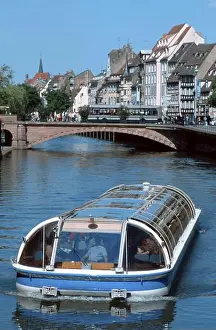 Loading Prints: Pleasure steamer on river L'Ill