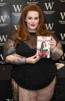 Promoting Prints: Plus Size Model Tess Holliday signs copies of her new book
