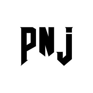 Letter Logo Design Vector Vectors Prints: PNJ letter logo design for technology company