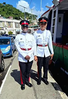 Arrest Prints: Police Officers St. George's Grenada Caribbean island cruise port British Commonwealth 01