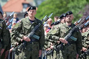 Military Equipment Prints: Polish Navy Honour Guard unit during the celebration of 100th anniversary of Polish Navy in Gdynia