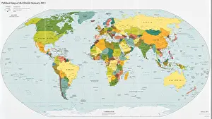 Political Map of the World in January 2015 (Robinson Projection)
