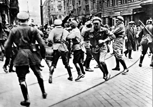 Wilhelm Prints: politics, Germany, communists, 3rd Reich meeting of the Red Front Fighters League