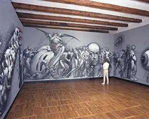 Sztuka Prints: Polska 1987. Monumentalny obraz Franciszka Starowieyskiego pt