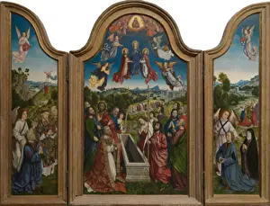 Ascension Prints: Polski: Tryptyk z Wniebowzięciem NMP