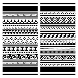 Gypsy Prints: Polynesian Maori tattoo seamless vector pattern