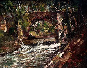 Museums Prints: Pont sur l'Huveaune - Bridge Huveaune 1871