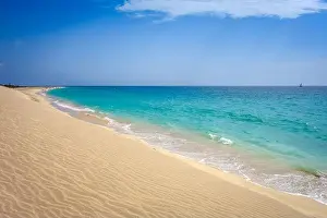 Cape Verde Prints: Ponta preta beach and dune in Santa Maria, Sal Island, Cape Verde