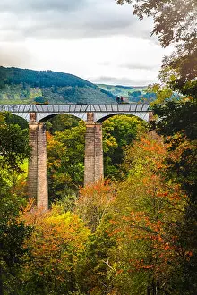 Aqueduct Prints: Pontcysyllte Aqueduct is a navigable aqueduct that carries the Llangollen Canal across the River Dee in the Vale of