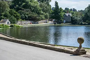 Derbyshire Prints: The Pool at Melbourne, Derbyshire, UK