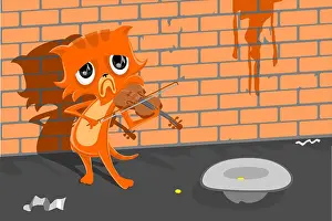 Homeless Prints: Poor cat