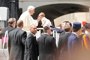 Voyages Prints: Pope Benedict XVI during the every Wednesday General Audience on St