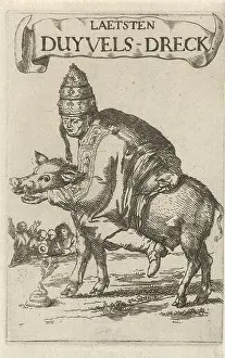 Pope Prints: A pope, recognizable by his tiara