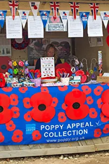 Appeal Prints: Poppy Appeal Collection at Great Dorset Steam Fair, Tarrant Hinton, Dorset UK in August