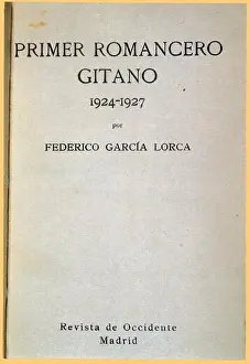 Portada del Primer Romancero Gitano 1924-1827