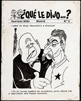 Churchill Prints: Portada de la revista humorística ¿Qué le dijo…?