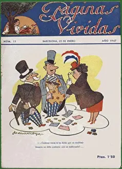 Jose Prints: Portada de la revista infantil Páginas vividas. Madrid, año 1947