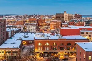 Portland, Maine, USA downtown skyline