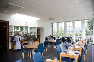 Sands Prints: Portmeirion Castle hotel restaurant. Portmeirion, North Wales, United Kingdom