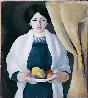 20 Xx Twentieth Century Prints: Portrait with Apples. Date/Period: 1909