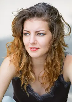 Portrait of a beautiful 20 year old woman enjoying a summer day outdoor