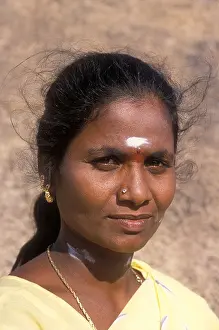 Friendly Prints: Portrait of a beautiful Hindu lady Tiruchirapalli Tamil Nadu India
